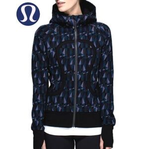 LULULEMON 🍋 Women’s Scuba Hoodie Stained Glass Love Nightfall Black/Black Size 4